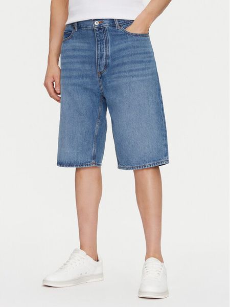 HUGO Szorty jeansowe Skate 50539816 Niebieski Straight Fit. Niebieskie szorty męskie Hugo, bez wzorów, z bawełny. Za 479.99 zł.