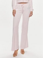 Juicy Couture Spodnie dresowe Heritage Dog JCBBJ223814 Różowy Slim Fit. Czerwone spodnie dresowe damskie Juicy Couture, bez wzorów, z dresówki. Za 359.99 zł.