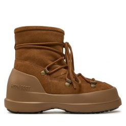 Śniegowce Moon Boot. Brązowe śniegowce damskie Moon Boot, bez zapięcia. Za 569.99 zł.
