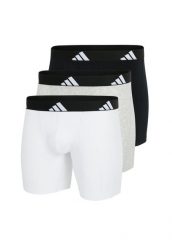 Bokserki Active Flex Cotton 3 pak. Niebieskie bokserki męskie Adidas, bez wzorów, z bawełny. Za 130.99 zł.