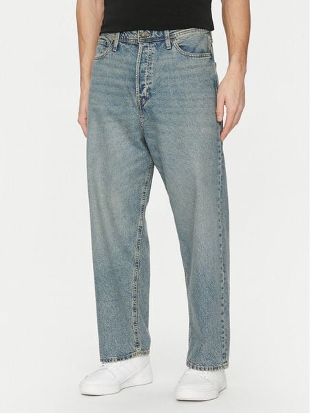 Jack & Jones Jeansy Ron 12270190 Niebieski Baggy Fit. Niebieskie jeansy męskie Jack & Jones, z bawełny. Za 89.99 zł.