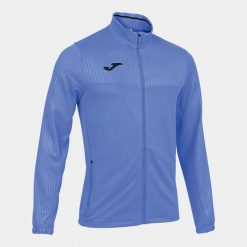 Bluza tenisowa męska Joma Montreal. Niebieskie bluzy męskie Joma, m, bez wzorów, sportowe, bez ramiączek, bez kaptura. Za 99.99 zł.