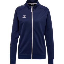 Damska bawełniana bluza dresowa zapinana na zamek Hummel Move Grid. Niebieskie bluzy damskie Hummel, bez wzorów, z bawełny, sportowe, bez ramiączek, bez kaptura. Za 265.65 zł.