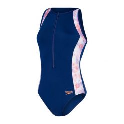 Strój kąpielowy damski Speedo Panel Hydrasuit. Fioletowe stroje kąpielowe damskie Speedo, xs, bez wzorów, z lycry. W wyprzedaży za 250.00 zł.