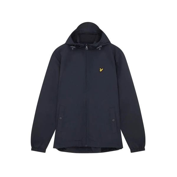 Kurtka z kapturem Lyle & Scott. Niebieskie kurtki męskie LYLE AND SCOTT, m, bez wzorów, z nylonu, z kapturem. Za 422.50 zł.