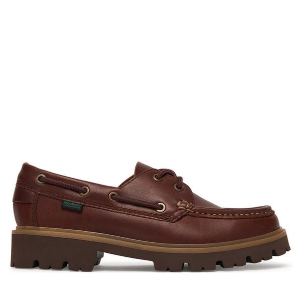 Półbuty Clarks. Brązowe półbuty damskie Clarks, bez wzorów, bez obcasa, na płaskiej podeszwie, bez zapięcia. Za 289.99 zł.