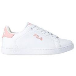 Buty damskie do chodzenia Courtbay Linear Wmn białe. Białe obuwie sportowe damskie Fila, bez wzorów, bez zapięcia, trekkingowe. W wyprzedaży za 168.00 zł.