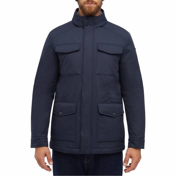 Kurtka GEOX M MAGNETE Niebieski. Niebieskie kurtki męskie Geox, m, bez wzorów, z tkaniny, bez kaptura. Za 514.99 zł.
