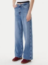 Tommy Jeans Jeansy Claire DW0DW21985 Niebieski Wide Leg. Niebieskie jeansy damskie Tommy Jeans, bez wzorów, z bawełny. Za 399.99 zł.