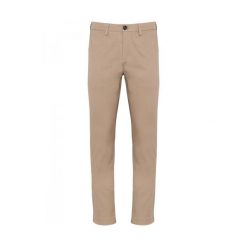 Spodnie Kariban Premium Chino. Brązowe eleganckie spodnie męskie KARIBAN, bez wzorów, długie. Za 318.50 zł.