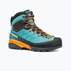 Buty trekkingowe damskie SCARPA Mescalito TRK GTX. Niebieskie obuwie trekkingowe damskie Scarpa, z materiału, bez zapięcia. Za 1,099.00 zł.