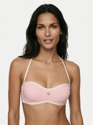 Guess Góra od bikini E6GJ31 MC04R Różowy. Czerwone bikini Guess, z aplikacjami, z syntetyku. Za 319.99 zł.