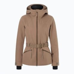 Kurtka narciarska damska BOGNER FIRE+ICE Moia 2. Brązowe kurtki sportowe damskie na zimę, l, bez wzorów, z materiału, bez ramiączek, bez kaptura, narciarskie. Za 1,999.00 zł.