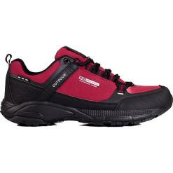 Męskie buty trekkingowe DK bordowe czerwone. Czerwone trekkingi męskie z materiału, bez zapięcia. Za 260.45 zł.