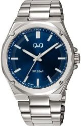 Zegarek Q&Q Q05C-002P męski wodoszczelny niebieska tarcza . Niebieskie zegarki męskie Q&Q, bez wzorów. Za 149.00 zł.