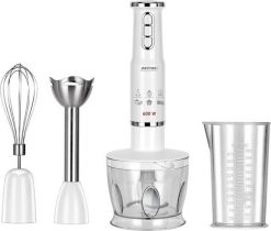 BLENDER RĘCZNY MBL 43 BIAŁY 600W ZESTAW. Białe blendery Mpm. Za 128.78 zł.