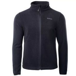 Polar męski Hi-Tec Henis - czarny, Rozmiar L. Czarne bluzy sportowe męskie Hi-tec, l, bez wzorów, z materiału, bez kaptura. Za 104.99 zł.