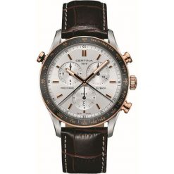 RABAT ZEGAREK CERTINA DS 2 Chrono Flyback Precidrive C024.618.26.031.00. Szare zegarki męskie CERTINA, bez wzorów, z koronki, ceramiczne. W wyprzedaży za 3,115.20 zł.