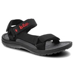 Czarne Sandały Lee Cooper Wygodne Buty Na Lato. Czarne sandały męskie Lee Cooper, na lato, bez wzorów, sportowe, bez zapięcia. Za 85.00 zł.