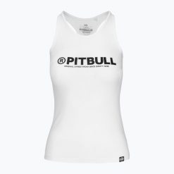 Tank top damski Pitbull R Tank Top. Białe topy damskie PITBULL, s, bez wzorów, bez kołnierzyka, bez ramiączek. Za 79.99 zł.