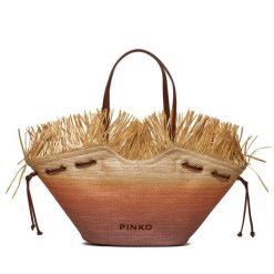 Torebka PINKO. Brązowe shopperki damskie Pinko, bez wzorów, bez dodatków. Za 1,929.00 zł.