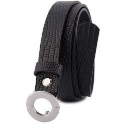 Pasek skórzany BELTIMORE r.95-110 cm O17 czarny. Czarne paski damskie bez wzorów. Za 49.90 zł.