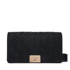 Torebka Valentino. Czarne listonoszki damskie Valentino, bez wzorów, bez dodatków. Za 479.99 zł.