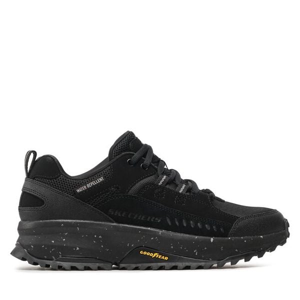 Trekkingi Skechers. Czarne buty zimowe męskie Skechers, bez wzorów, bez obcasa, bez zapięcia. Za 399.99 zł.