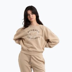 Bluza damska Pitbull Manzanita Heart Crewneck Sweatshirt. Brązowe bluzy damskie PITBULL, l, bez wzorów, z bawełny, sportowe, bez ramiączek, bez kaptura. Za 159.99 zł.