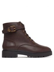 LAUREN RALPH LAUREN Trzewiki Allyson Logo Bo Bte 802P12046003 Brązowy ciemny. Brązowe botki damskie Lauren Ralph Lauren, bez wzorów, ze skóry, bez obcasa, na płaskiej podeszwie, bez zapięcia. Za 1,199.00 zł.
