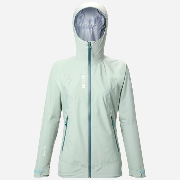 Kurtka trekkingowa damska Millet Seneca GoreTex 3L Jkt active fit wodoodporna. Zielone kurtki sportowe damskie Millet, l, bez wzorów, z gore-texu, bez ramiączek, trekkingowe, gore-tex. Za 1,600.00 zł.