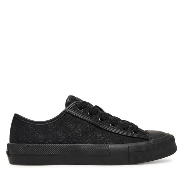 Trampki Guess. Czarne trampki i tenisówki damskie Guess, z aplikacjami, bez zapięcia. Za 249.99 zł.