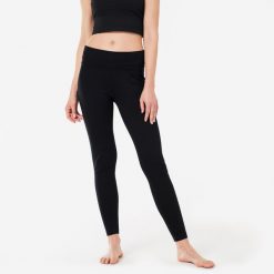 Legginsy Do Jogi Damskie Czarne. Czarne legginsy damskie KIMJALY, bez wzorów, z bawełny. W wyprzedaży za 39.99 zł.