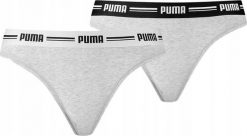 Puma Bielizna damska Puma String 2P Pack szara 907854 05 L. Szara bielizna sportowa damska Puma, l, bez wzorów. Za 66.79 zł.