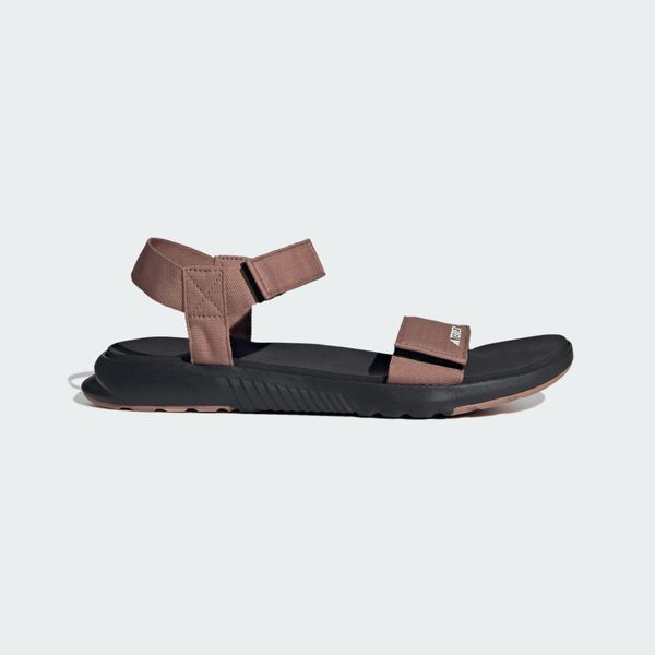 Sandały Terrex Hydroterra Light. Brązowe sandały damskie Adidas, na lato, bez wzorów, z gumy, klasyczne, bez zapięcia. Za 170.15 zł.