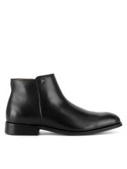 Gino Rossi Botki FABIO-04 124 AM Czarny. Czarne botki męskie Gino Rossi, bez wzorów, ze skóry, bez obcasa, bez zapięcia. Za 359.99 zł.
