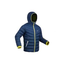Kurtka narciarska SKI-P JKT 500 WARM męska. Niebieskie kurtki sportowe męskie WED'ZE, m, bez wzorów, z materiału, bez kaptura, narciarskie. W wyprzedaży za 169.99 zł.