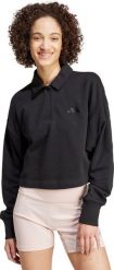 Adidas Bluza damska adidas ALL SZN French Terry Polo czarna IX3806 XS. Czarne bluzy damskie Adidas, xs, bez wzorów, bez ramiączek, bez kaptura. Za 202.07 zł.