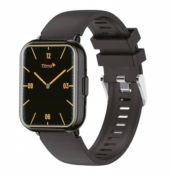 Smartwatch JG Smart Titmo E-100 Czarny (BAND0122). Czarne zegarki smartwatch JG Smart, bez wzorów. Za 104.94 zł.