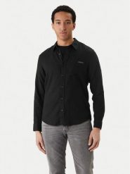 Calvin Klein Jeans Koszula LV04RF121G Czarny Regular Fit. Czarne koszule męskie Calvin Klein Jeans, m, bez wzorów, z jeansu, bez kołnierzyka, bez ramiączek. Za 409.99 zł.