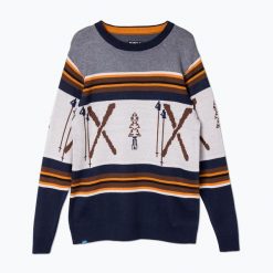 Sweter męski KAVU Highline. Niebieskie swetry męskie KAVU, m, bez wzorów, sportowe, bez kołnierzyka, bez ramiączek. Za 289.99 zł.