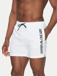 Emporio Armani Underwear Szorty kąpielowe EM000583 AF12330 U0002 Biały Regular Fit. Białe kąpielówki męskie Emporio Armani Underwear, bez wzorów, z syntetyku. Za 369.99 zł.