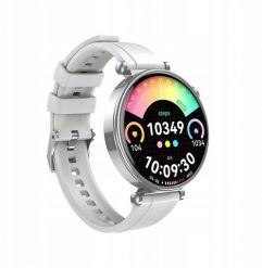 XO smartwatch J11 Amoled srebrny. Szare zegarki smartwatch NoName, bez wzorów. Za 92.72 zł.