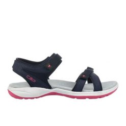 Sandały CMP Adib Hiking 39Q9536N950 niebieskie. Niebieskie sandały damskie bez wzorów, z materiału, z otwartym noskiem, bez obcasa, bez zapięcia. Za 283.98 zł.