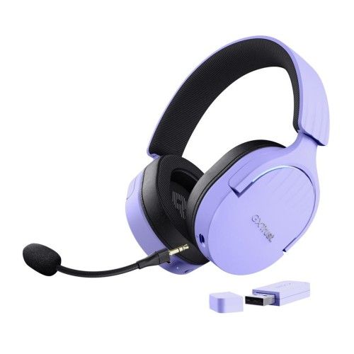 Słuchawki gamingowe Trust GXT 491P FAYZO WIRELESS Purple. Fioletowe słuchawki bezprzewodowe TRUST. Za 282.99 zł.