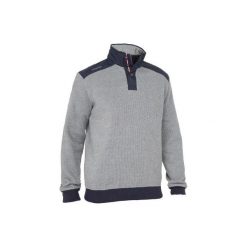 Sweter żeglarski SAILING 100 męski. Szare swetry męskie TRIBORD, m, bez wzorów, z materiału, bez kołnierzyka, bez ramiączek. Za 79.99 zł.