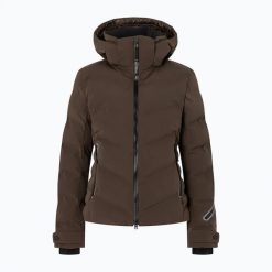Kurtka narciarska damska BOGNER FIRE+ICE Tec-Sael. Brązowe kurtki sportowe damskie na zimę, bez wzorów, z elastanu, bez ramiączek, bez kaptura, narciarskie. Za 2,099.00 zł.