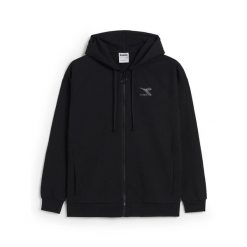 Bluza damska DIADORA L. HOODIE FZ CHROMIA. Czarne bluzy damskie Diadora, l, bez wzorów, bez ramiączek, bez kaptura. Za 99.99 zł.
