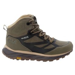 Buty trekkingowe męskie Jack Wolfskin Terraventure Texapore Mid. Brązowe trekkingi męskie Jack Wolfskin, na wiosnę, bez zapięcia. Za 479.99 zł.