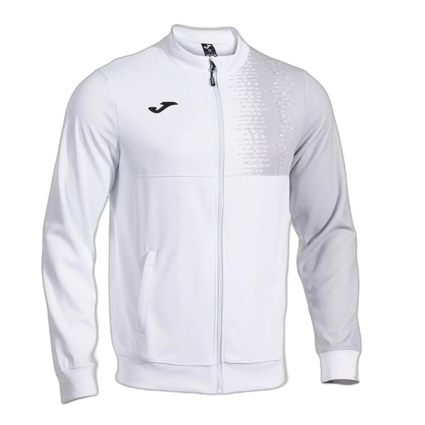 Kurtka z dresu Joma Smash. Białe kurtki męskie Joma, na wiosnę, l, bez wzorów, z dresówki, klasyczne, bez kaptura. Za 149.99 zł.